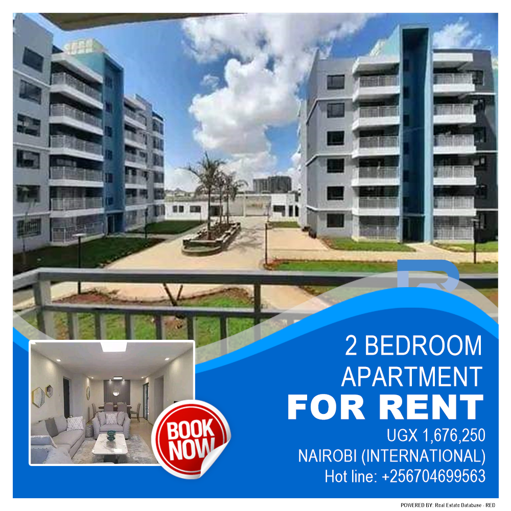 2 bedroom Apartment  for rent in Nairobi International Uganda, code: 161637
