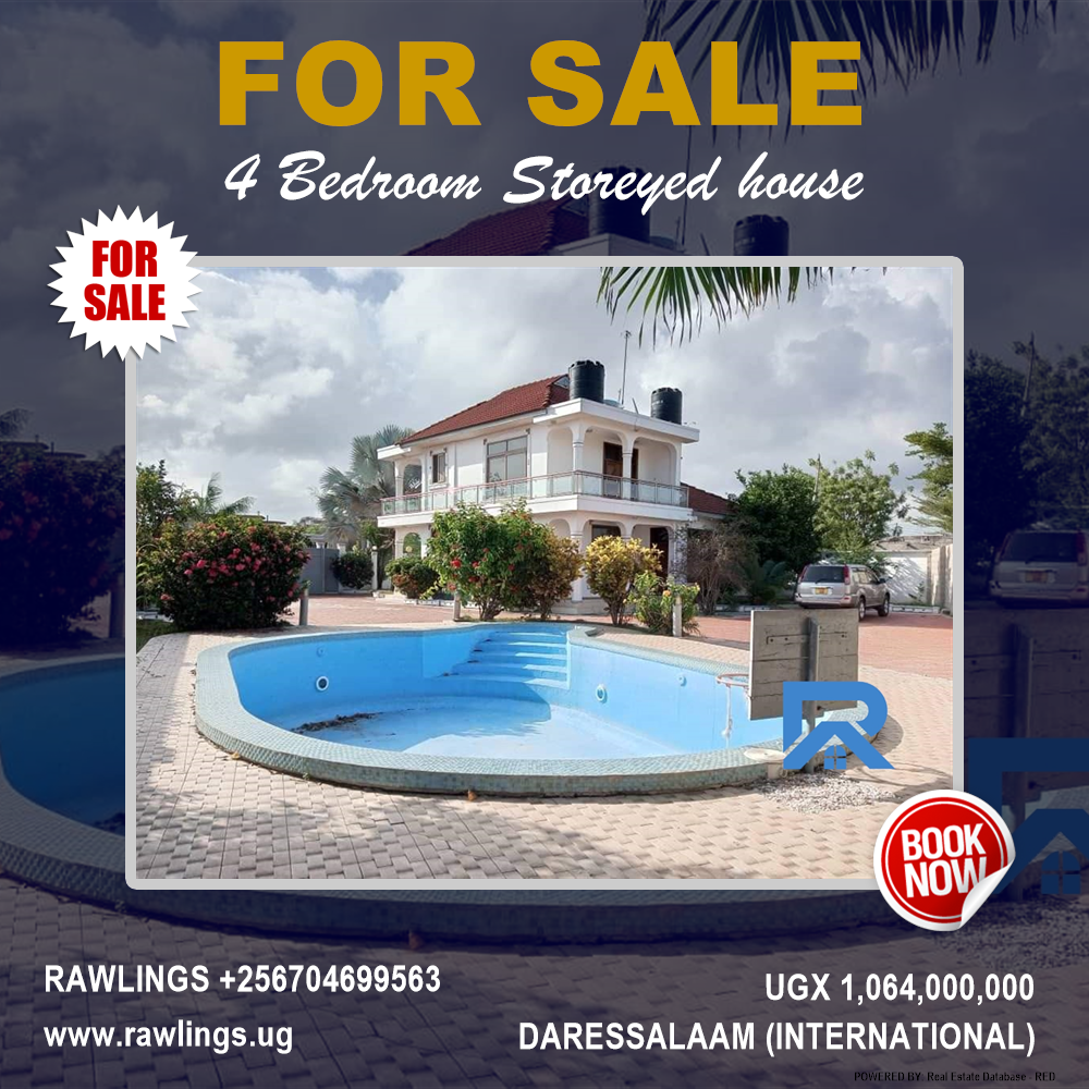 4 bedroom Storeyed house  for sale in DaresSalaam International Uganda, code: 161642