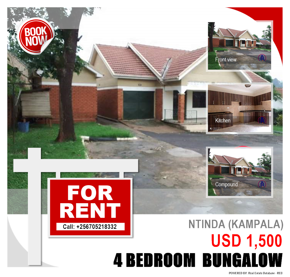 4 bedroom Bungalow  for rent in Ntinda Kampala Uganda, code: 161681