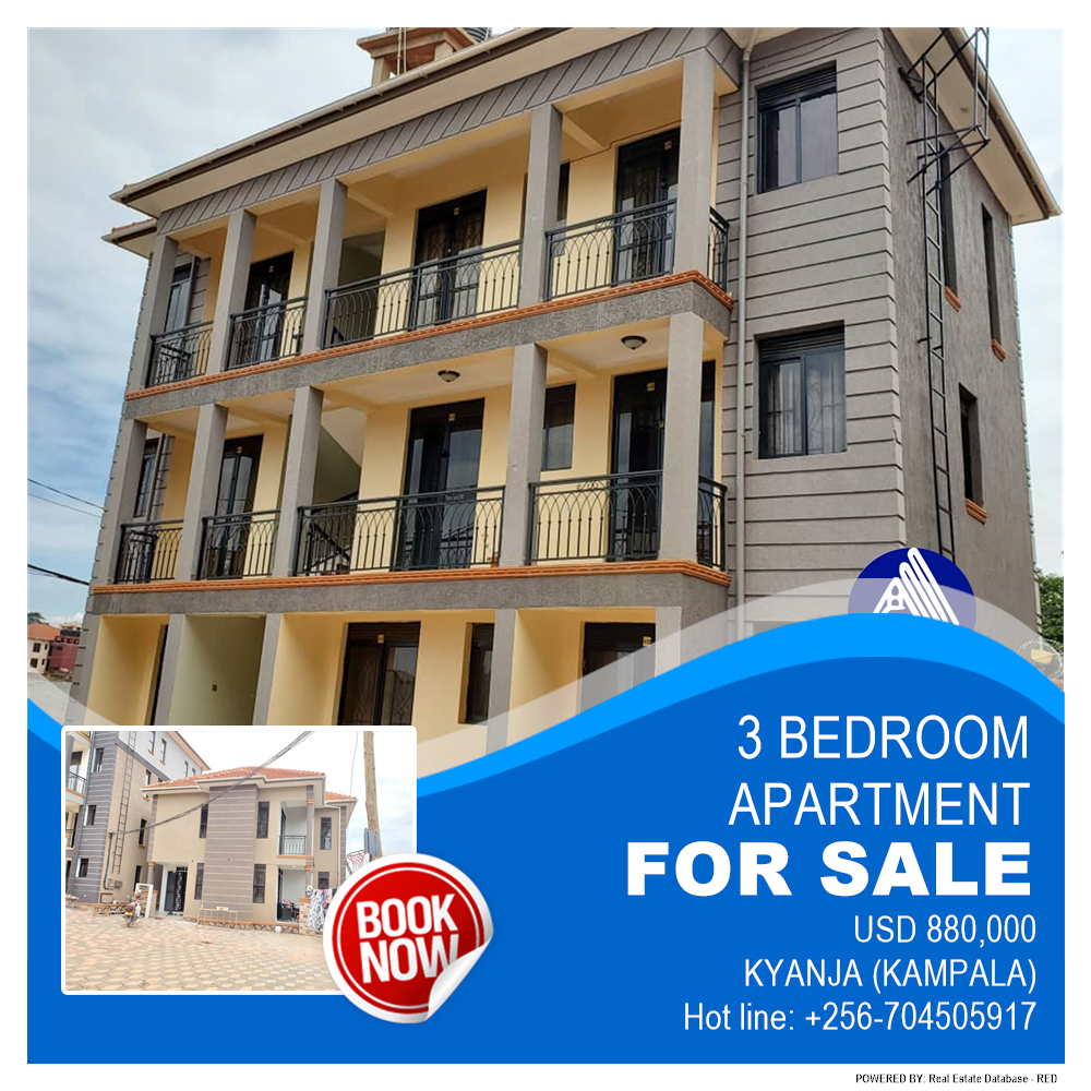 3 bedroom Apartment  for sale in Kyanja Kampala Uganda, code: 161682