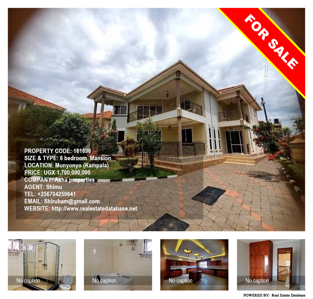 6 bedroom Mansion  for sale in Munyonyo Kampala Uganda, code: 161696