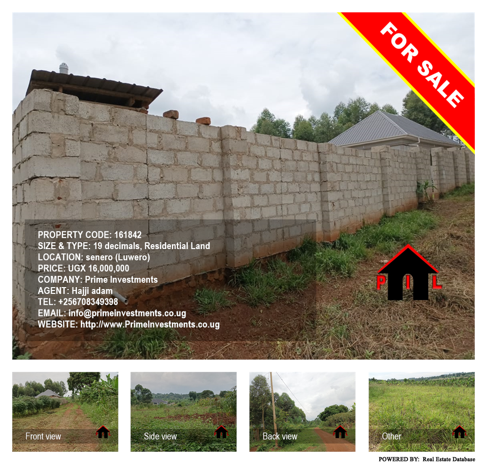 Residential Land  for sale in Senero Luweero Uganda, code: 161842