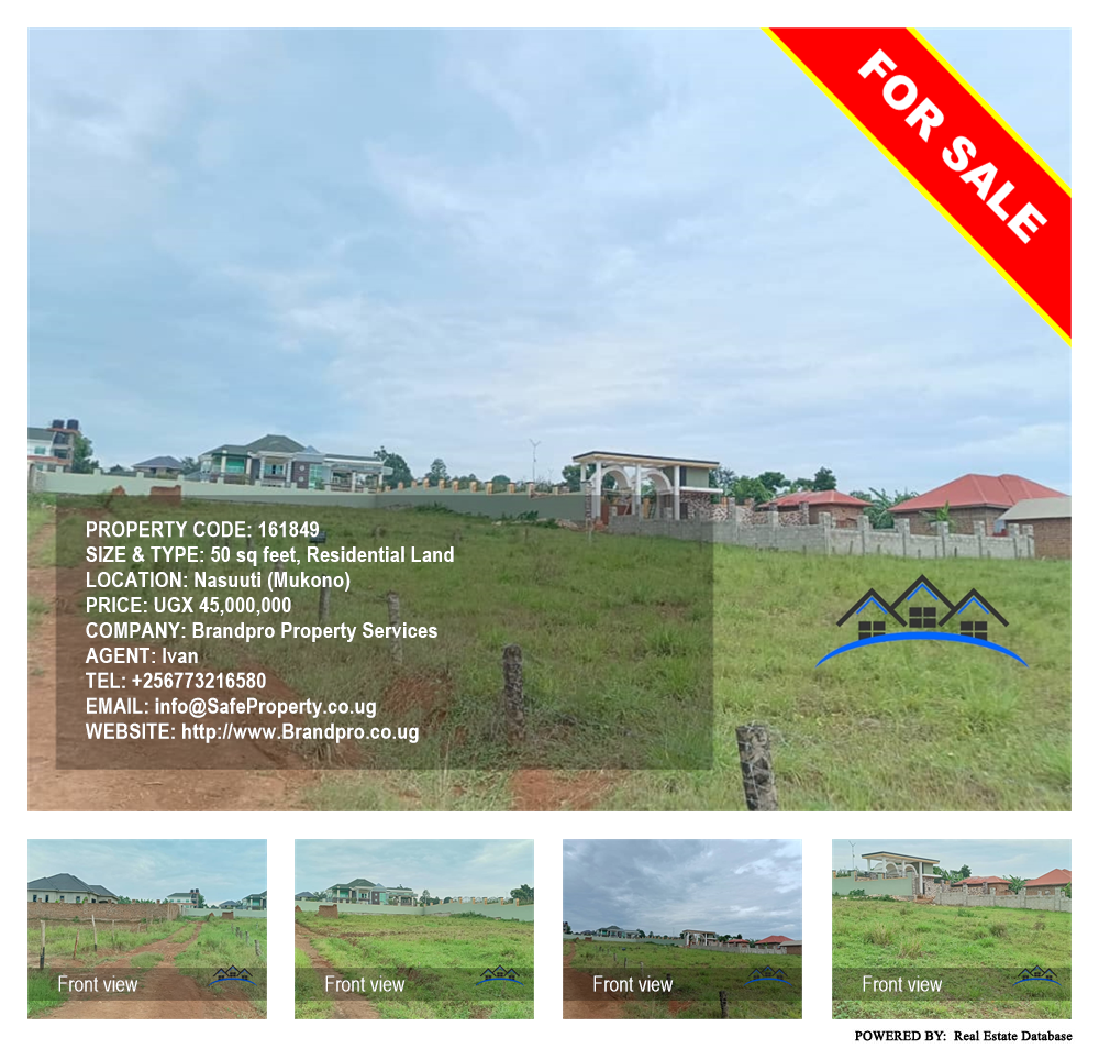 Residential Land  for sale in Nasuuti Mukono Uganda, code: 161849