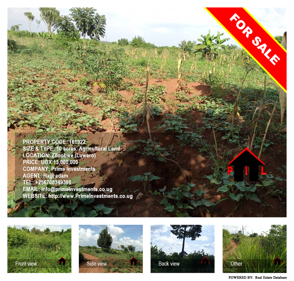 Agricultural Land  for sale in Ziloobwe Luwero Uganda, code: 161922