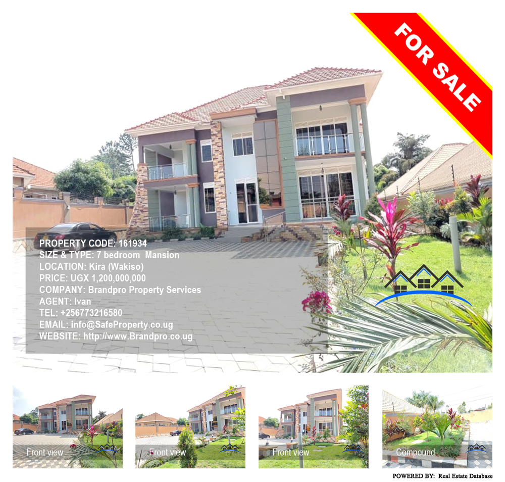 7 bedroom Mansion  for sale in Kira Wakiso Uganda, code: 161934