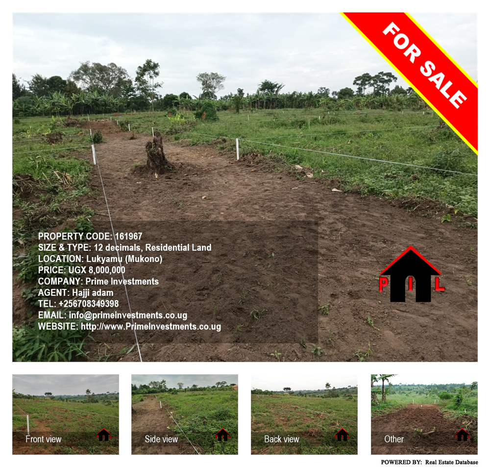 Residential Land  for sale in Lukyamu Mukono Uganda, code: 161967
