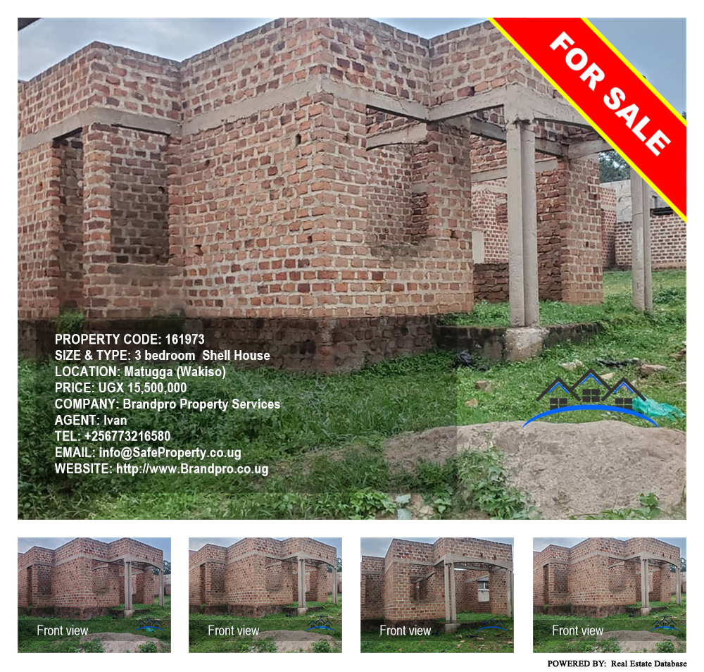 3 bedroom Shell House  for sale in Matugga Wakiso Uganda, code: 161973