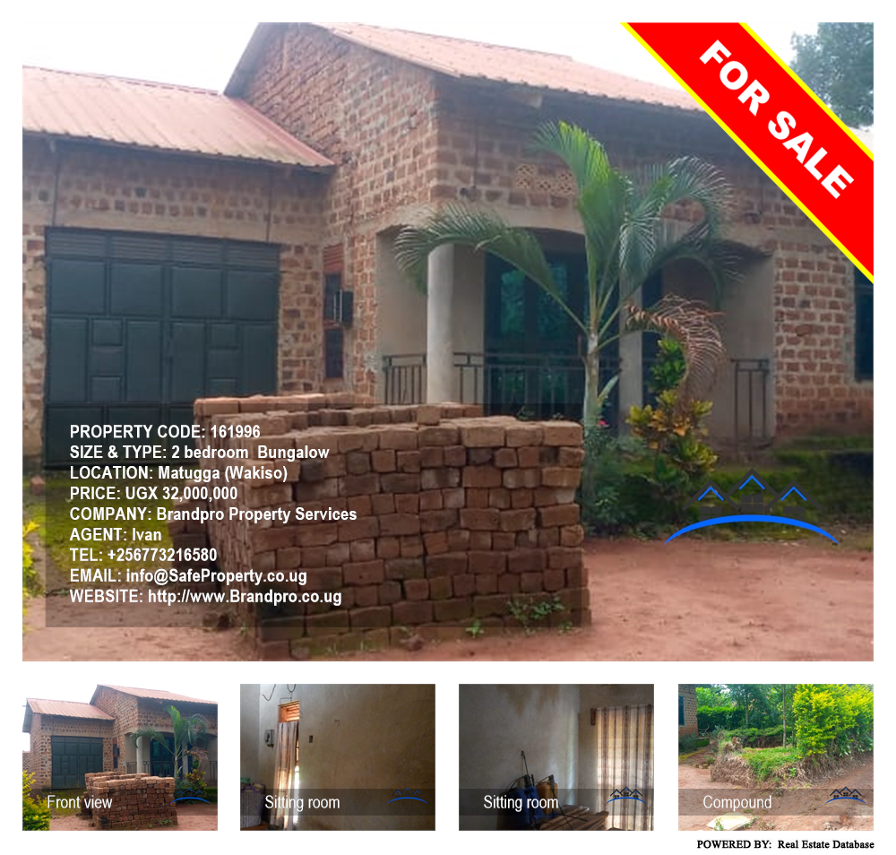 2 bedroom Bungalow  for sale in Matugga Wakiso Uganda, code: 161996
