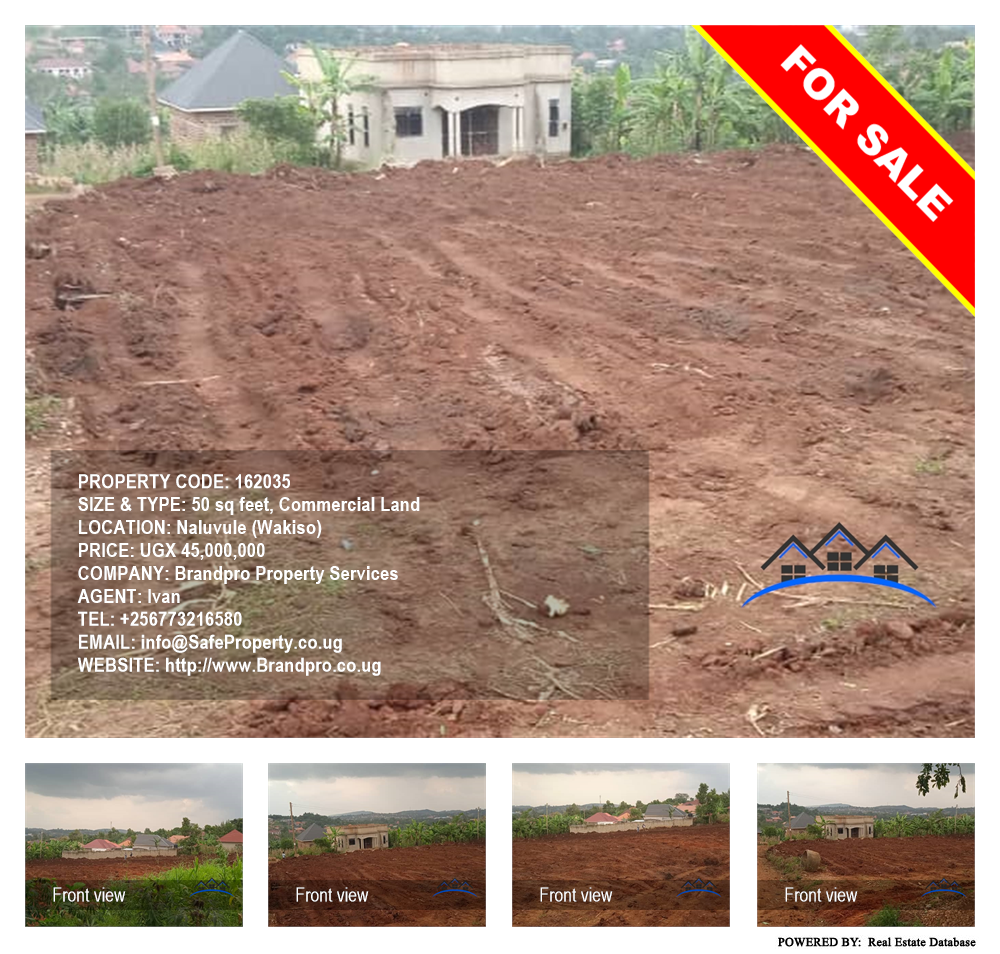 Commercial Land  for sale in Naluvule Wakiso Uganda, code: 162035
