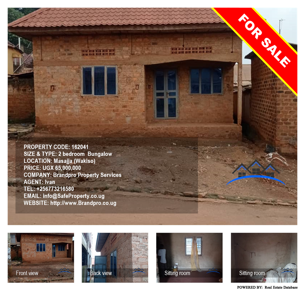 2 bedroom Bungalow  for sale in Masajja Wakiso Uganda, code: 162041