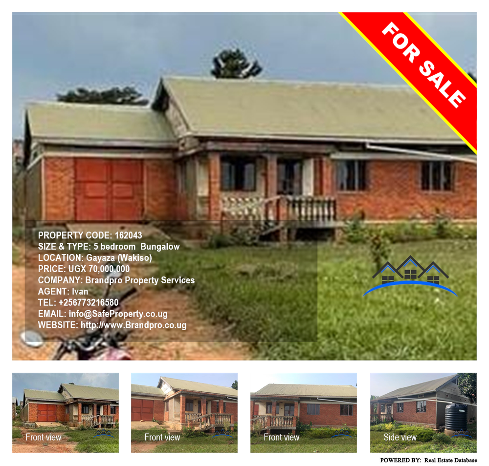 5 bedroom Bungalow  for sale in Gayaza Wakiso Uganda, code: 162043