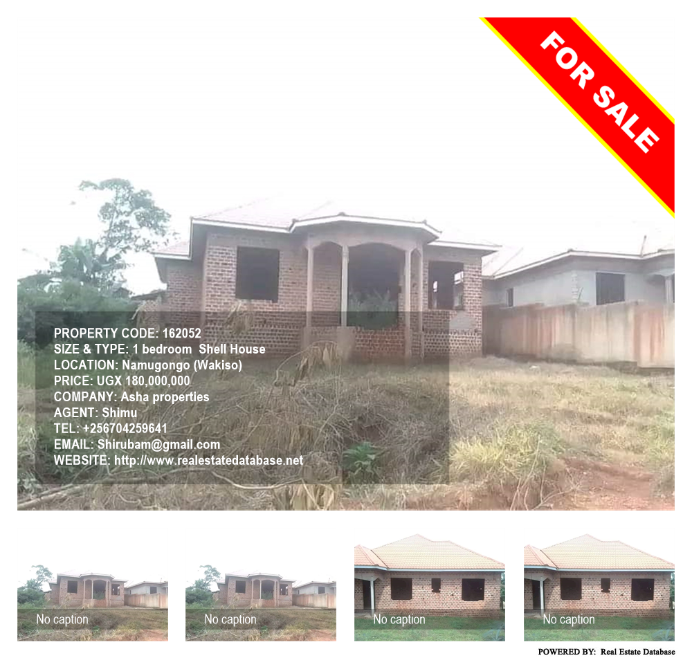 1 bedroom Shell House  for sale in Namugongo Wakiso Uganda, code: 162052