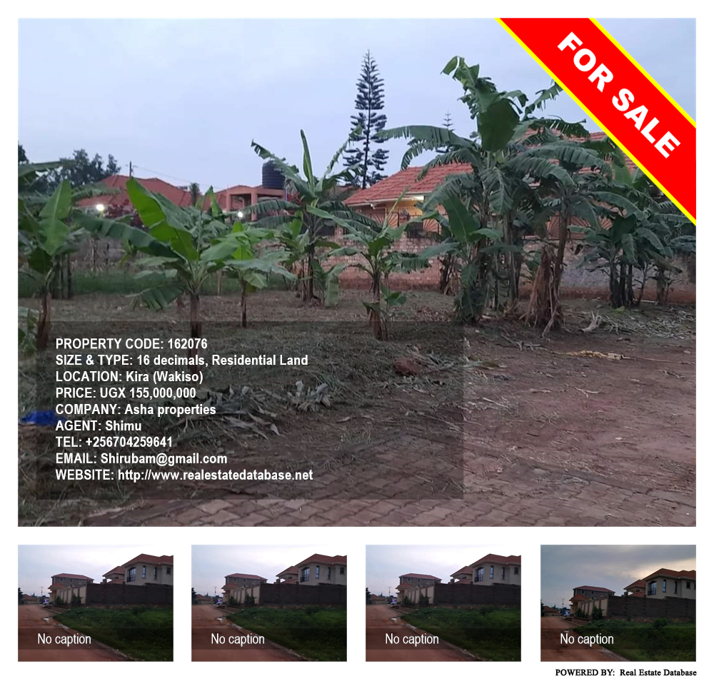 Residential Land  for sale in Kira Wakiso Uganda, code: 162076
