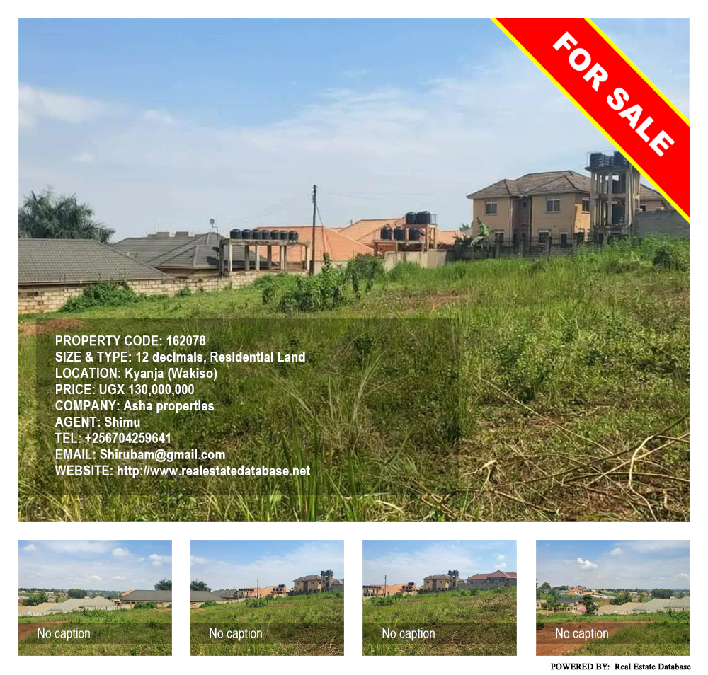 Residential Land  for sale in Kyanja Wakiso Uganda, code: 162078