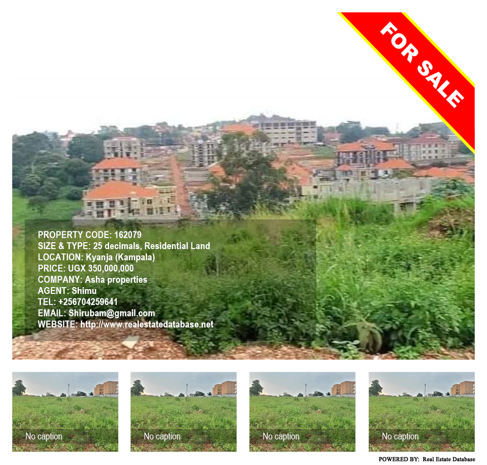 Residential Land  for sale in Kyanja Kampala Uganda, code: 162079