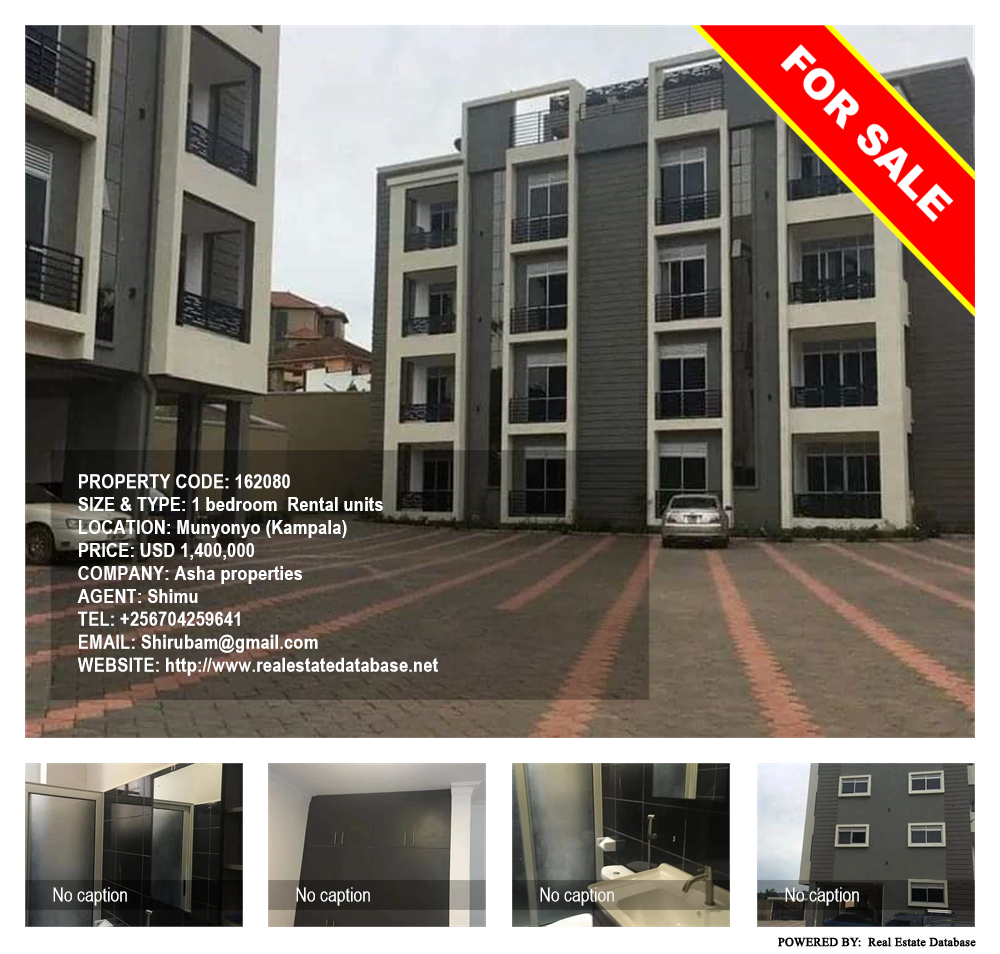 1 bedroom Rental units  for sale in Munyonyo Kampala Uganda, code: 162080