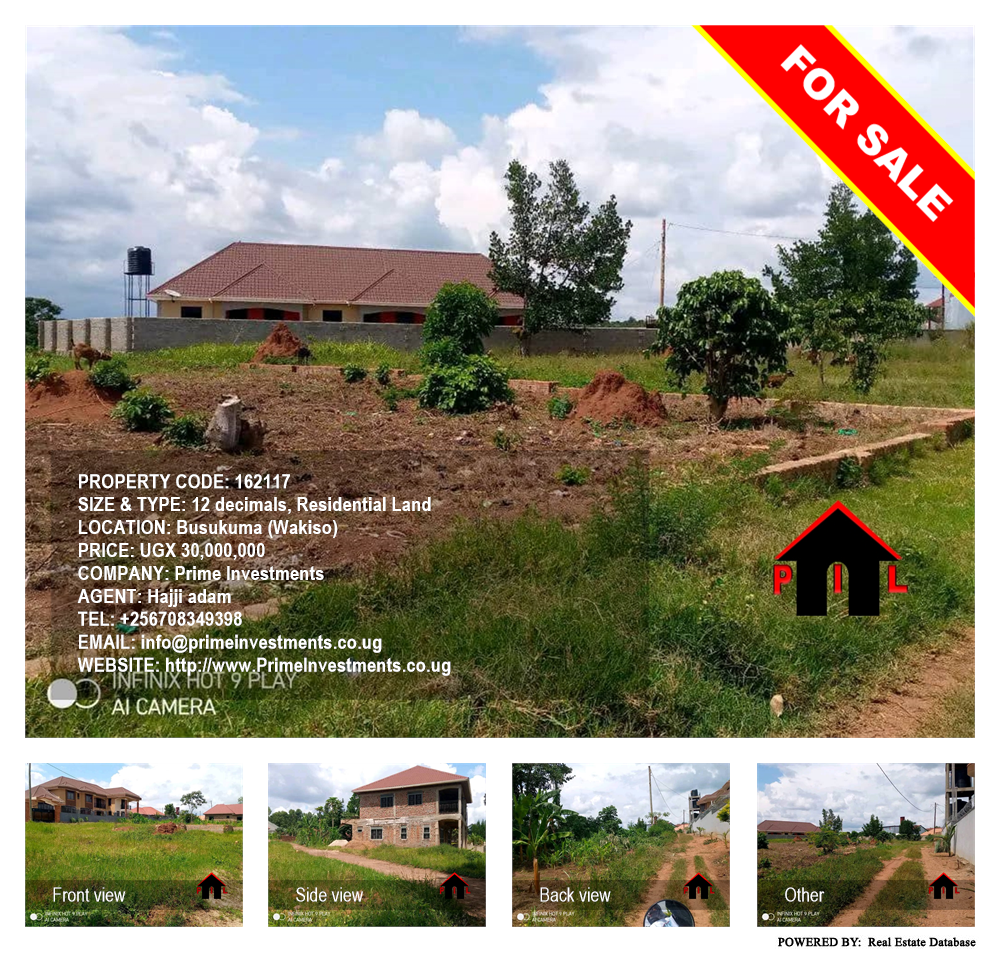 Residential Land  for sale in Busukuma Wakiso Uganda, code: 162117