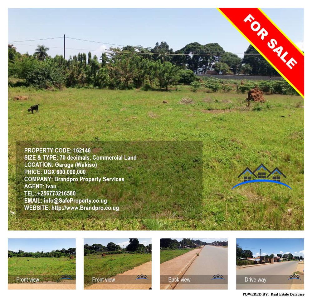 Commercial Land  for sale in Garuga Wakiso Uganda, code: 162146