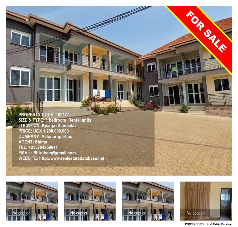 1 bedroom Rental units  for sale in Kyanja Kampala Uganda, code: 162177