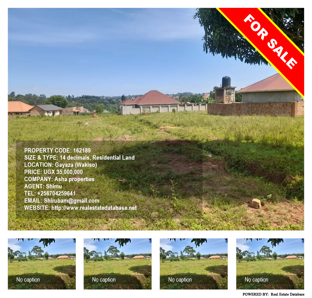 Residential Land  for sale in Gayaza Wakiso Uganda, code: 162189