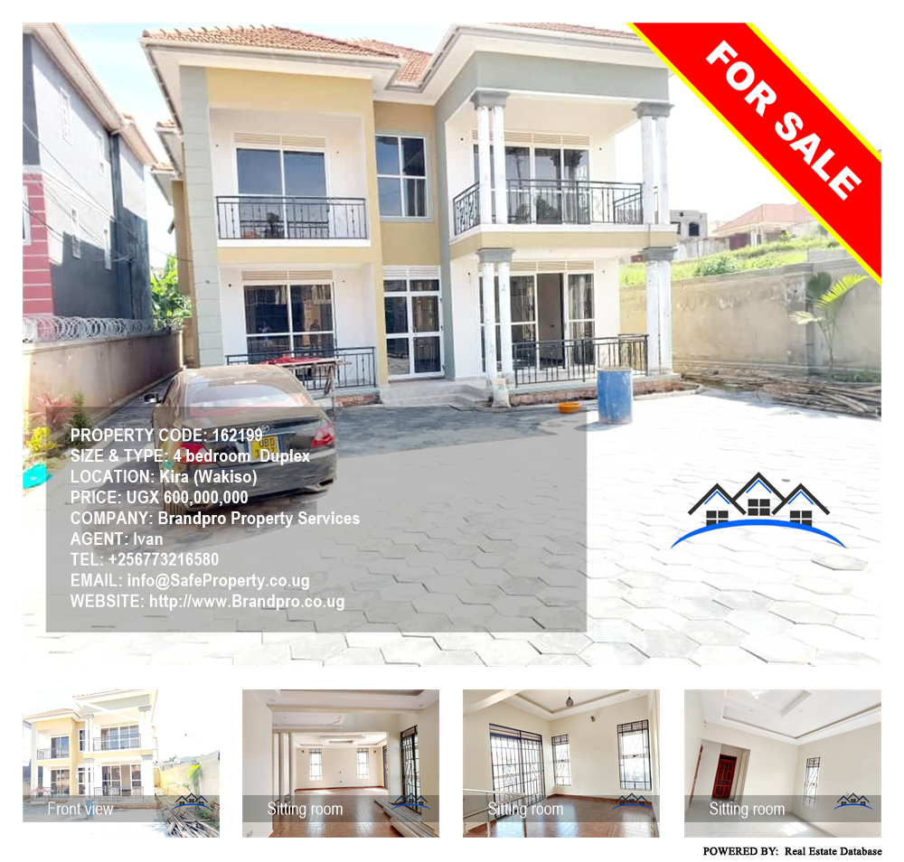 4 bedroom Duplex  for sale in Kira Wakiso Uganda, code: 162199
