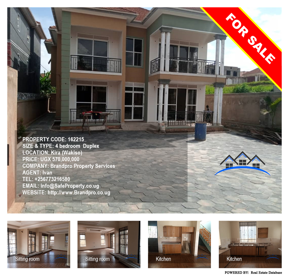 4 bedroom Duplex  for sale in Kira Wakiso Uganda, code: 162215
