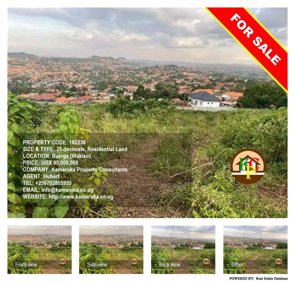 Residential Land  for sale in Bulega Wakiso Uganda, code: 162236