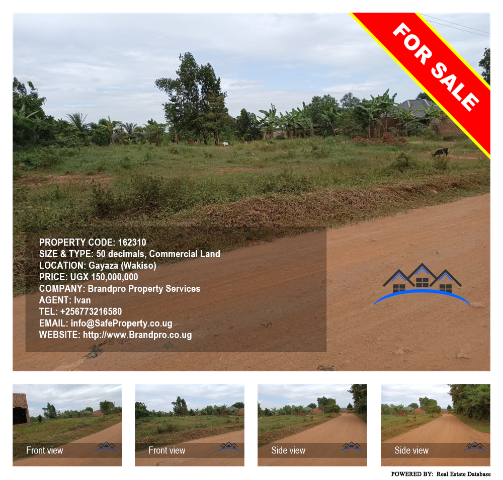 Commercial Land  for sale in Gayaza Wakiso Uganda, code: 162310