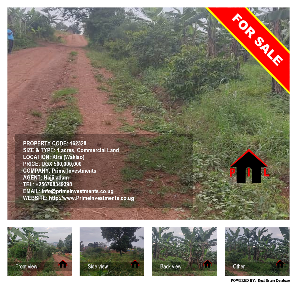 Commercial Land  for sale in Kira Wakiso Uganda, code: 162328