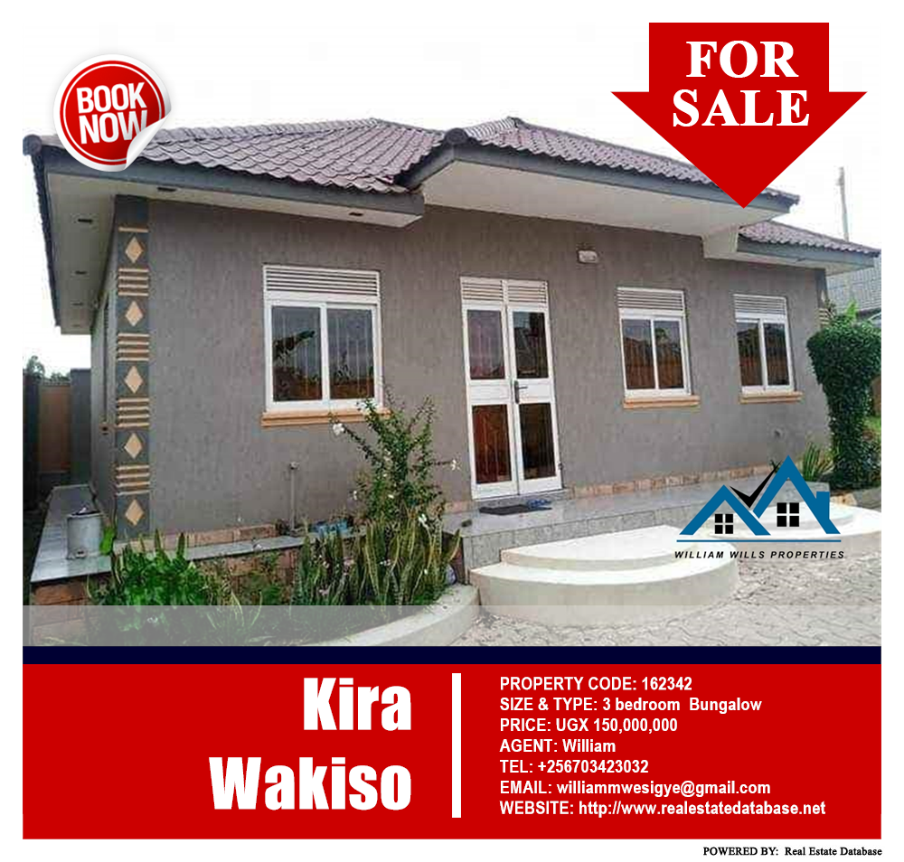 3 bedroom Bungalow  for sale in Kira Wakiso Uganda, code: 162342