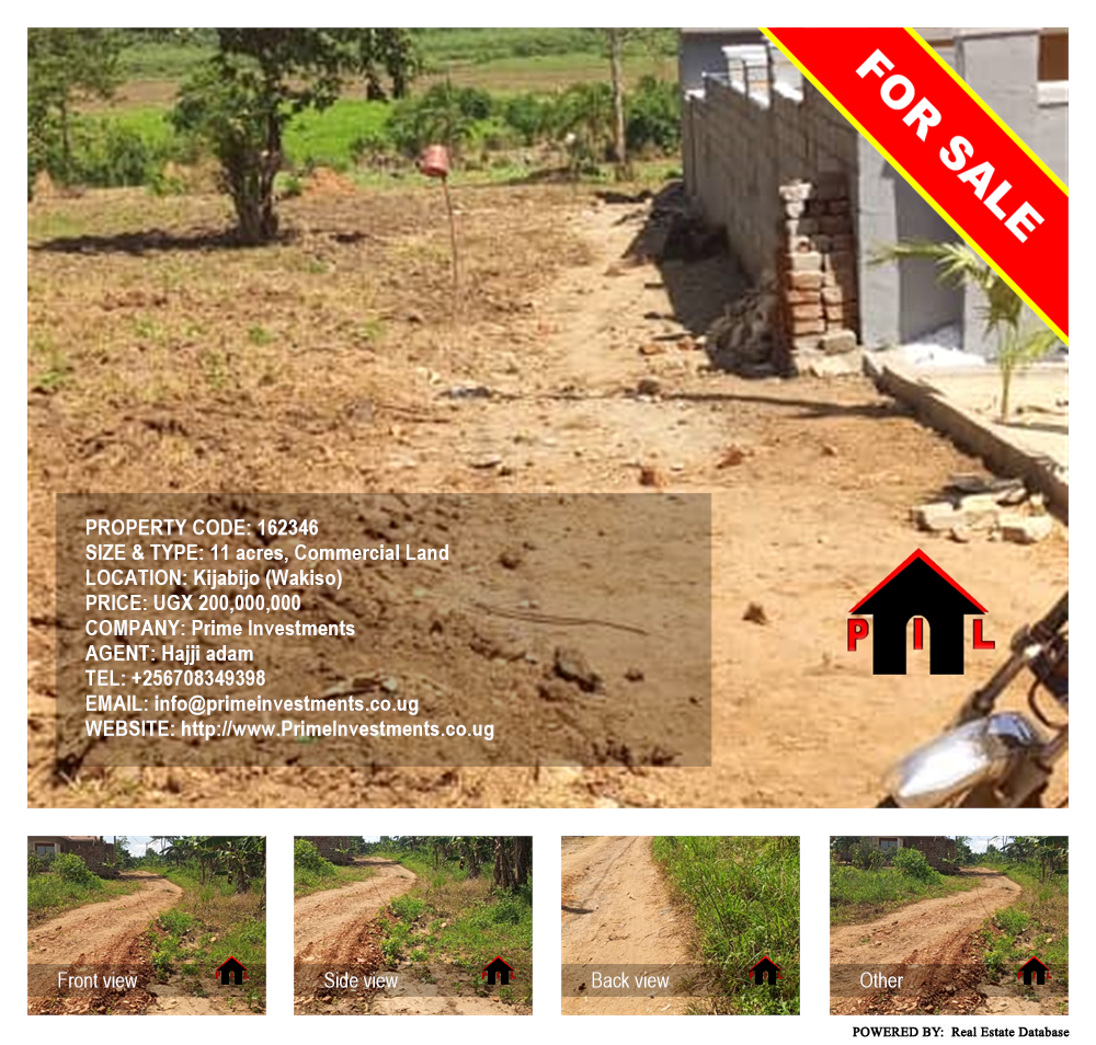 Commercial Land  for sale in Kijabijo Wakiso Uganda, code: 162346