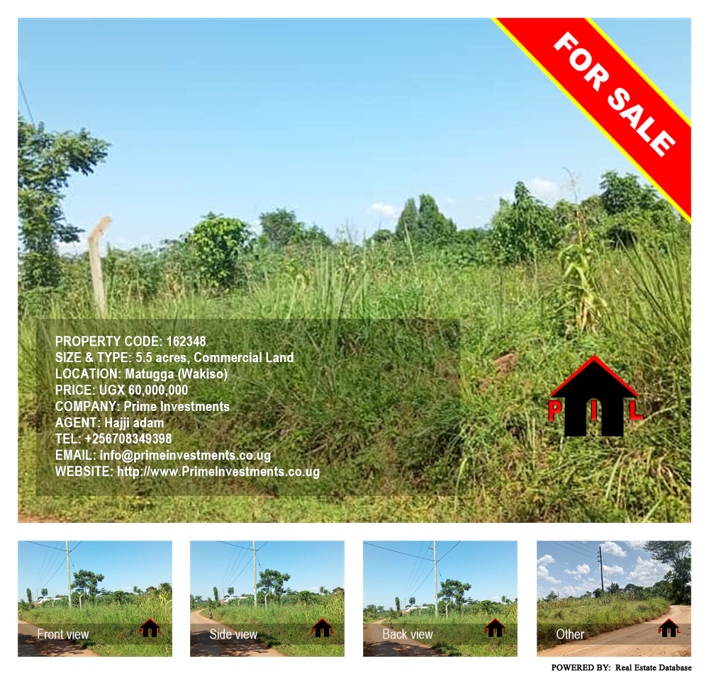 Commercial Land  for sale in Matugga Wakiso Uganda, code: 162348