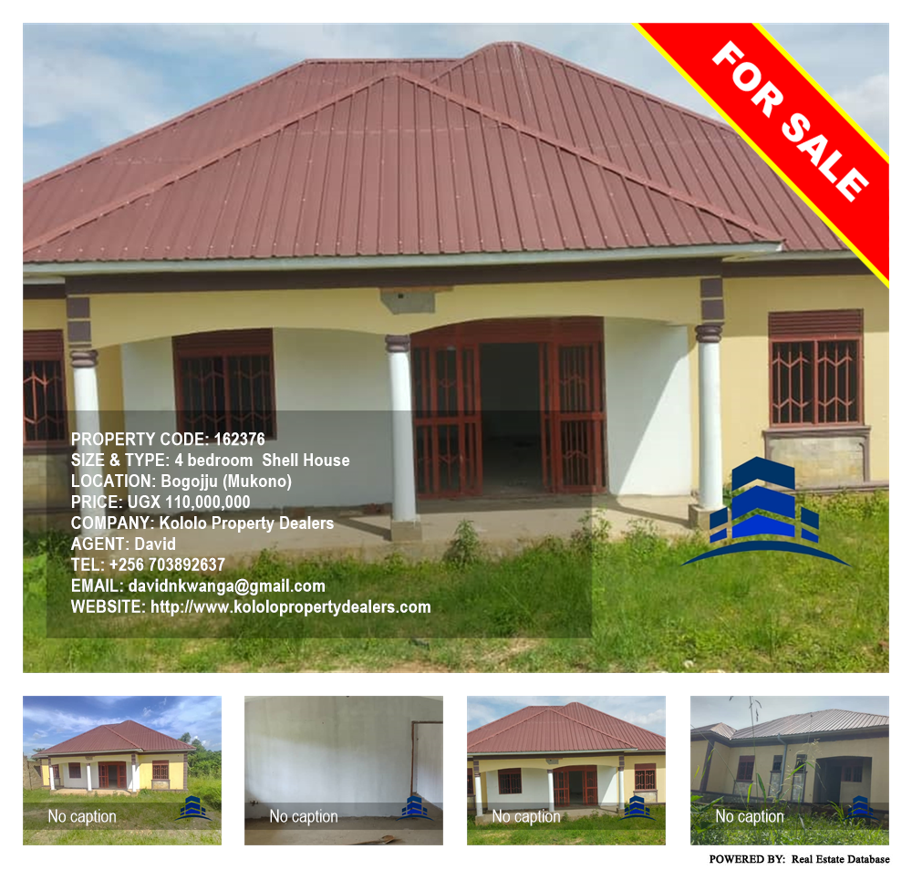 4 bedroom Shell House  for sale in Bogojju Mukono Uganda, code: 162376