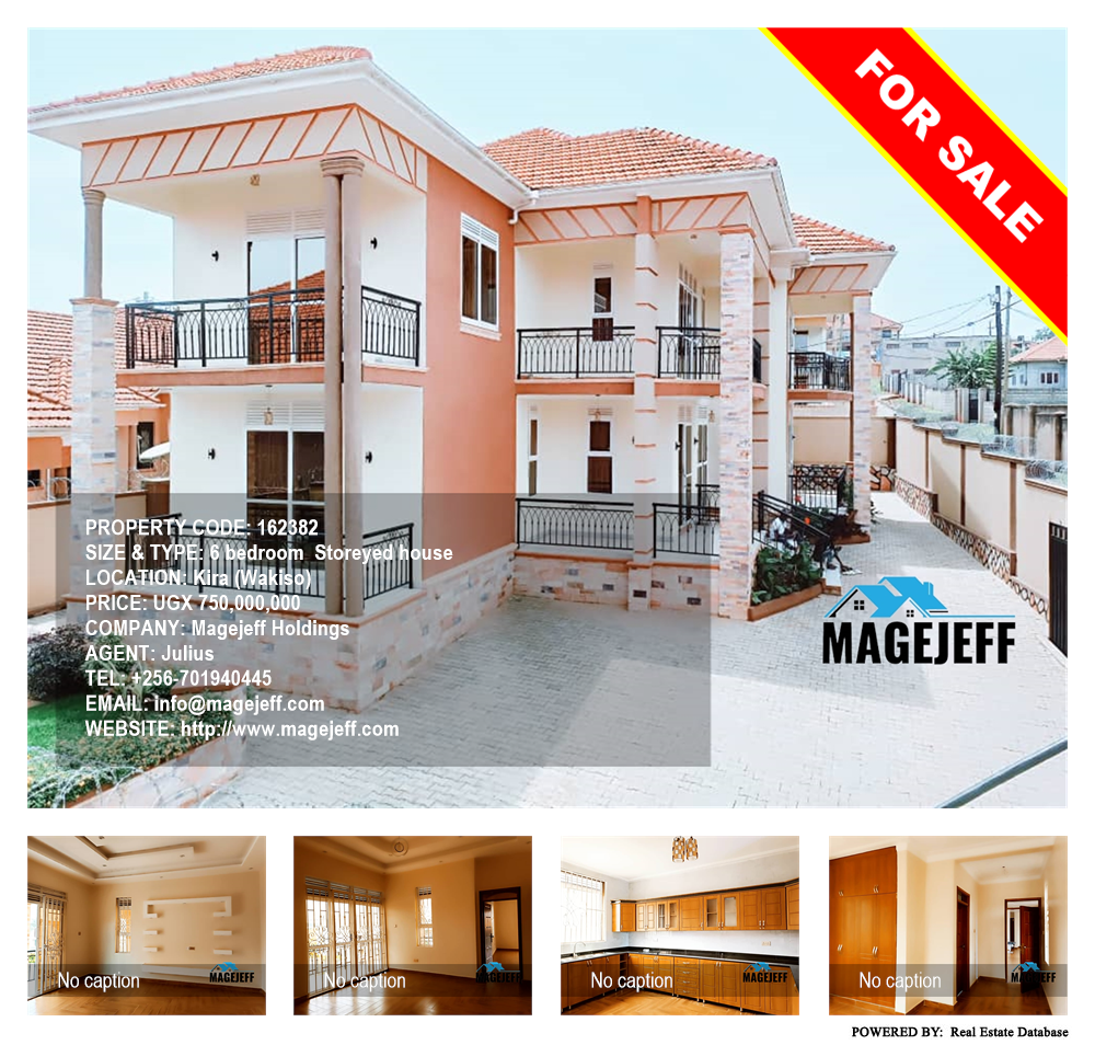 6 bedroom Storeyed house  for sale in Kira Wakiso Uganda, code: 162382