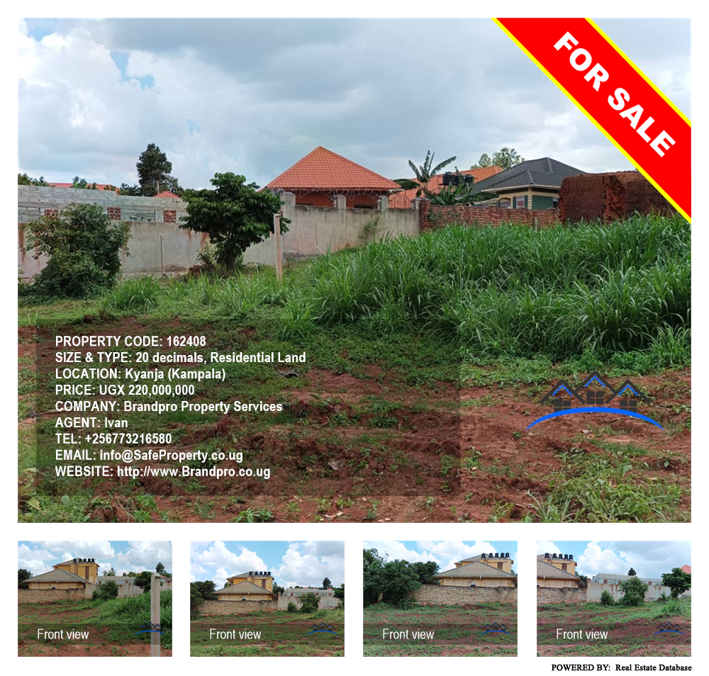 Residential Land  for sale in Kyanja Kampala Uganda, code: 162408