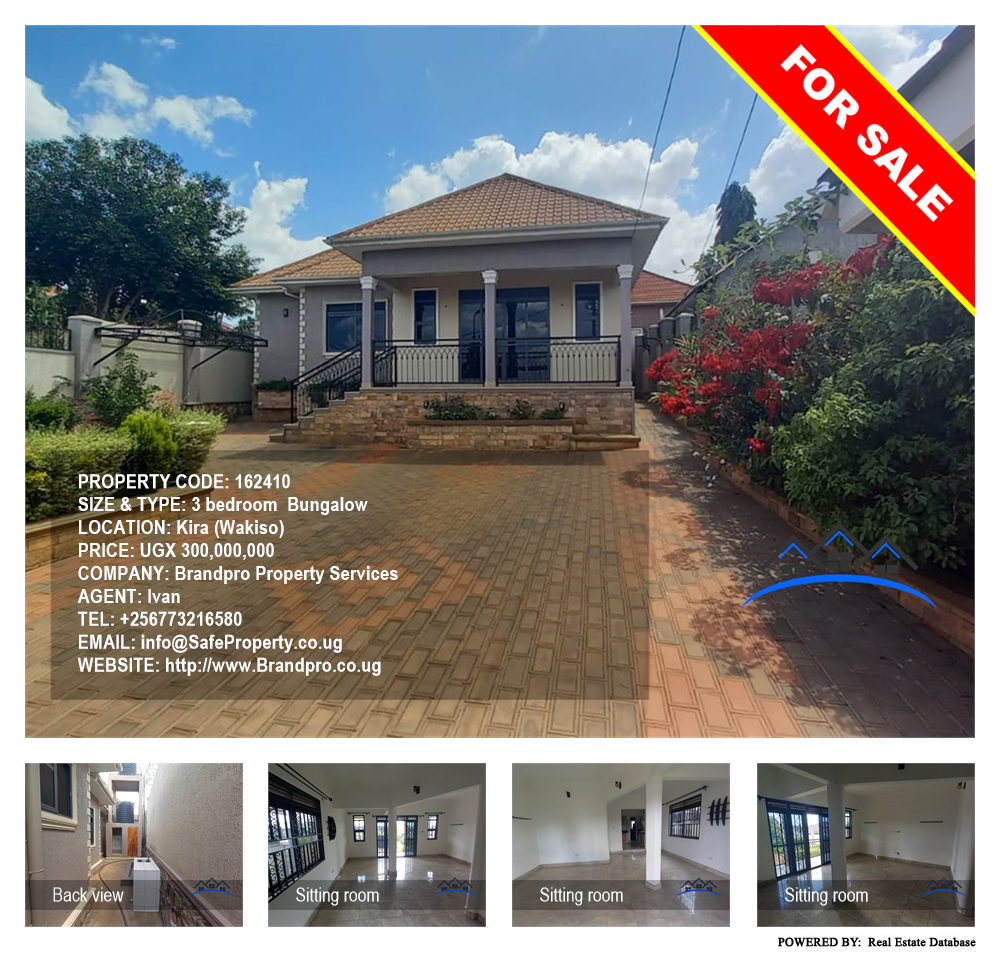 3 bedroom Bungalow  for sale in Kira Wakiso Uganda, code: 162410