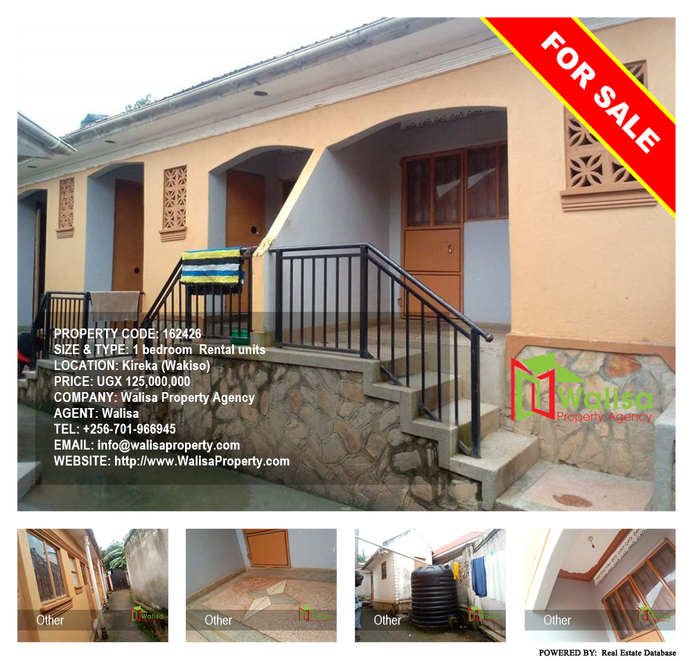 1 bedroom Rental units  for sale in Kireka Wakiso Uganda, code: 162426