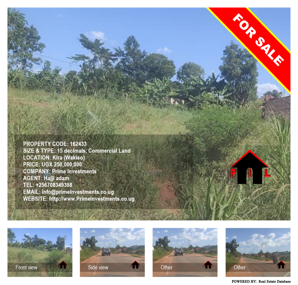 Commercial Land  for sale in Kira Wakiso Uganda, code: 162433