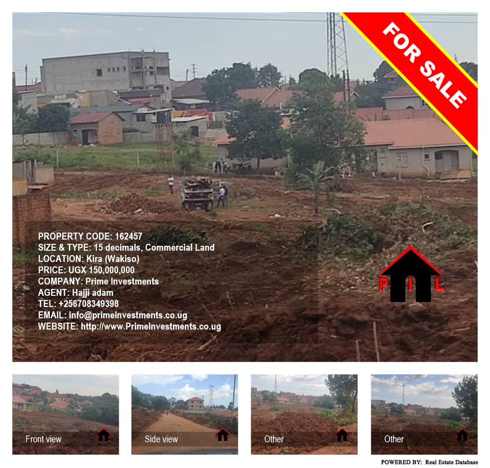 Commercial Land  for sale in Kira Wakiso Uganda, code: 162457