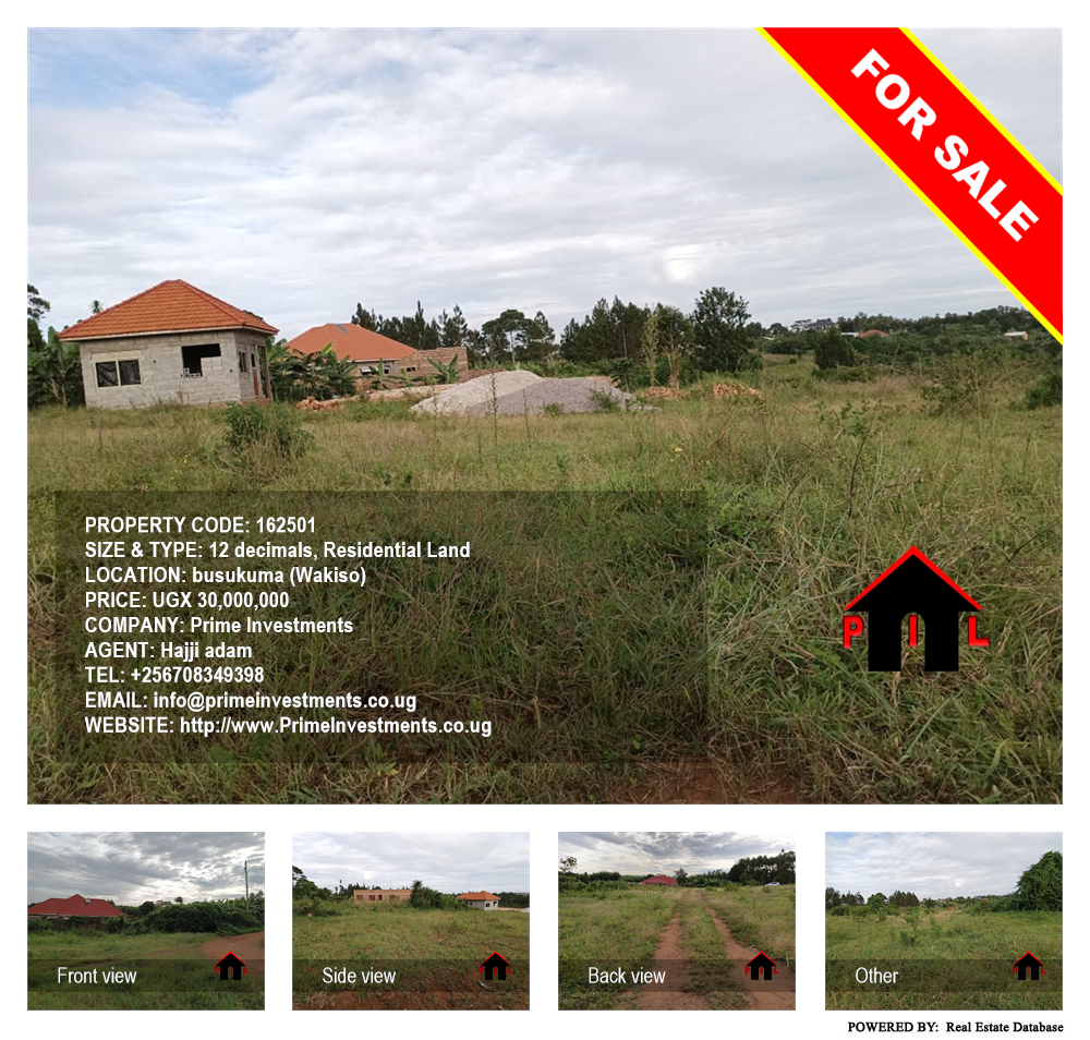 Residential Land  for sale in Busukuma Wakiso Uganda, code: 162501