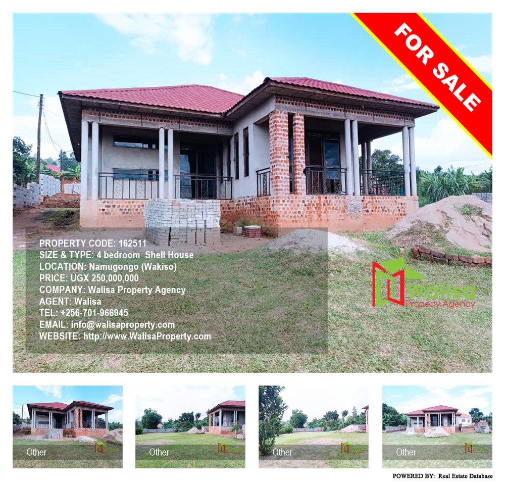 4 bedroom Shell House  for sale in Namugongo Wakiso Uganda, code: 162511