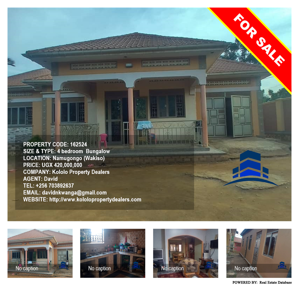 4 bedroom Bungalow  for sale in Namugongo Wakiso Uganda, code: 162524