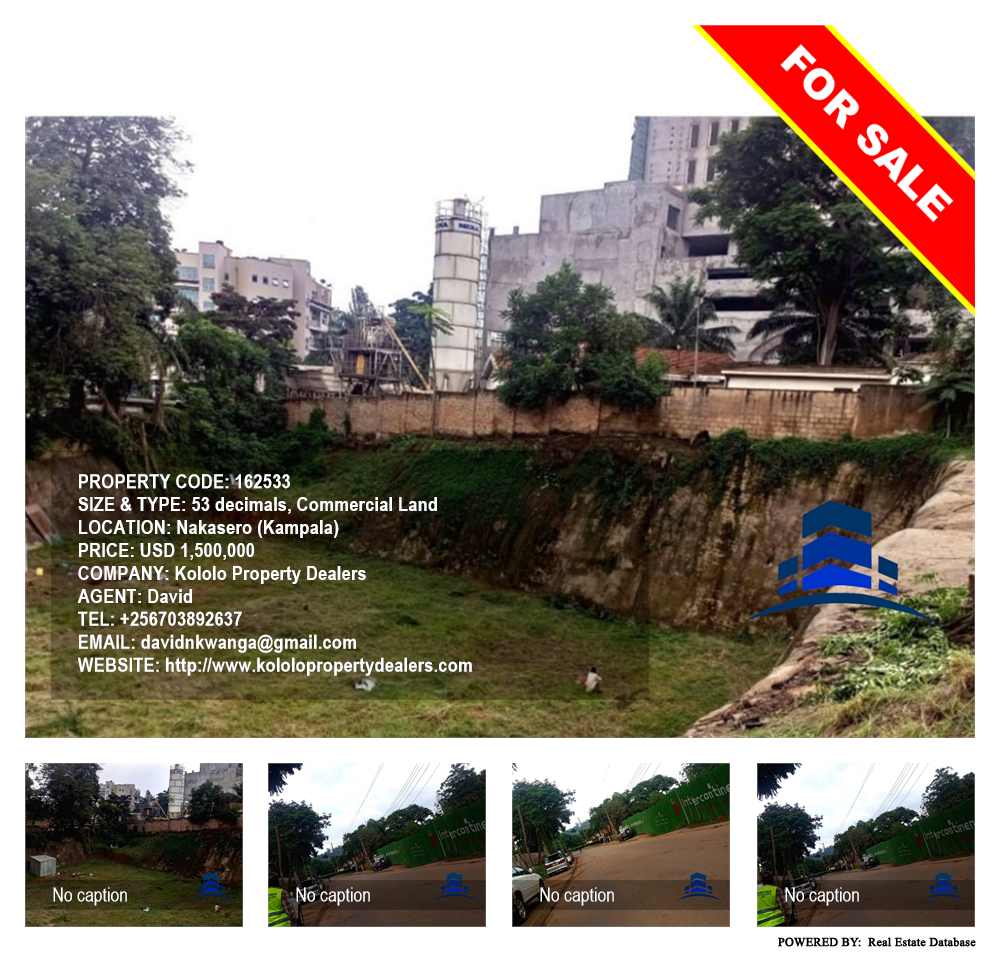 Commercial Land  for sale in Nakasero Kampala Uganda, code: 162533