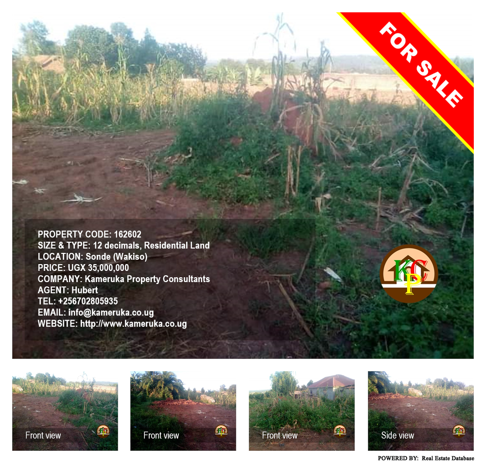 Residential Land  for sale in Sonde Wakiso Uganda, code: 162602