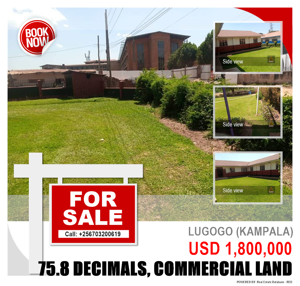 Commercial Land  for sale in Lugogo Kampala Uganda, code: 162620
