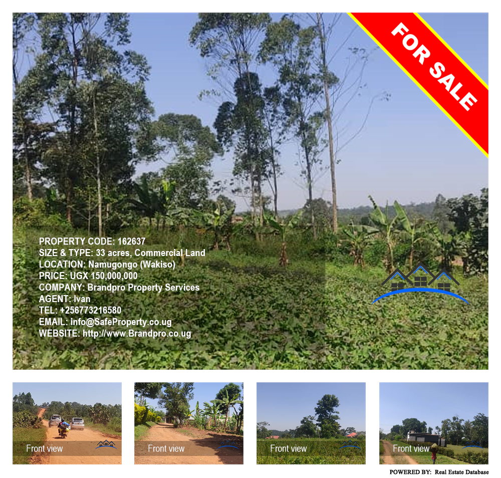 Commercial Land  for sale in Namugongo Wakiso Uganda, code: 162637