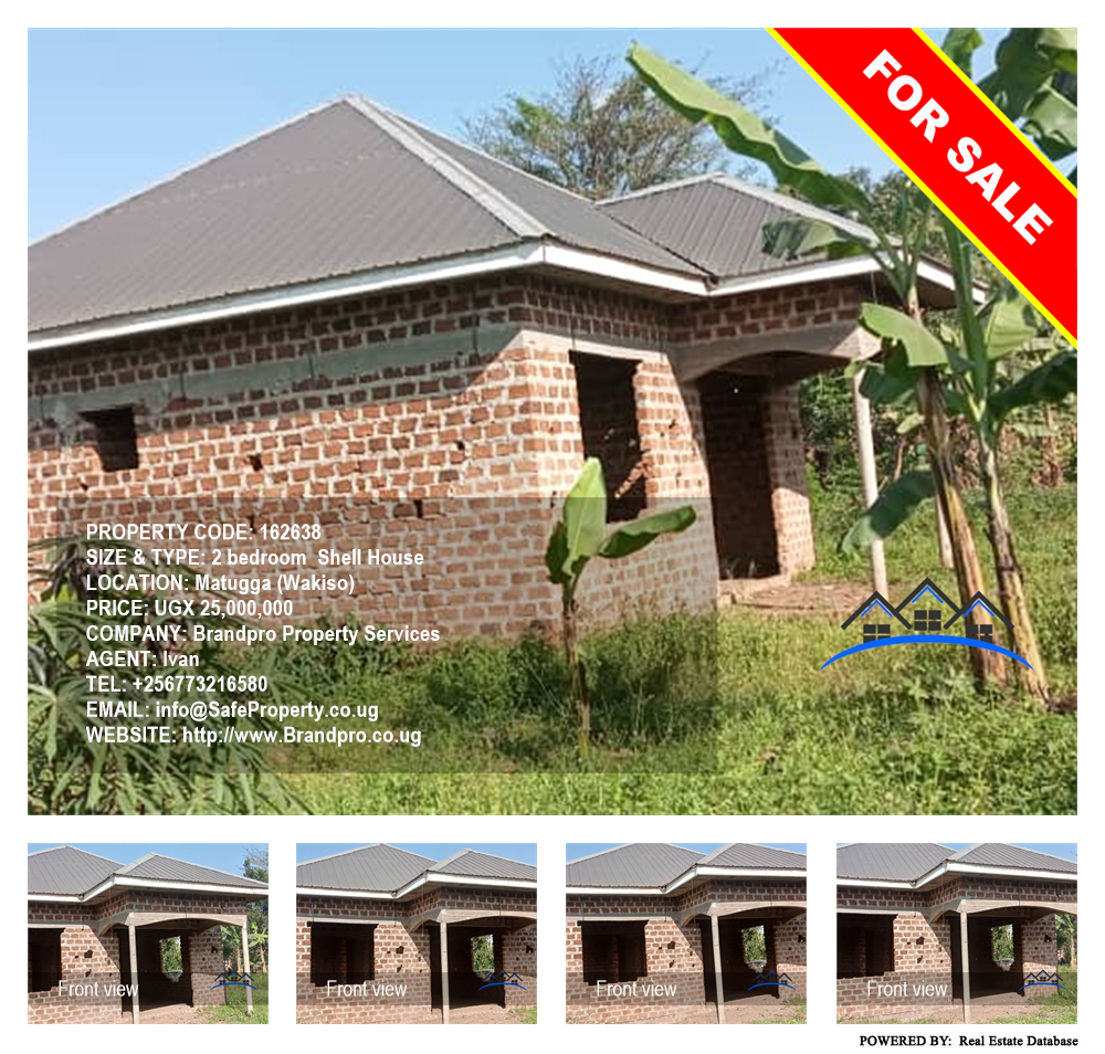 2 bedroom Shell House  for sale in Matugga Wakiso Uganda, code: 162638