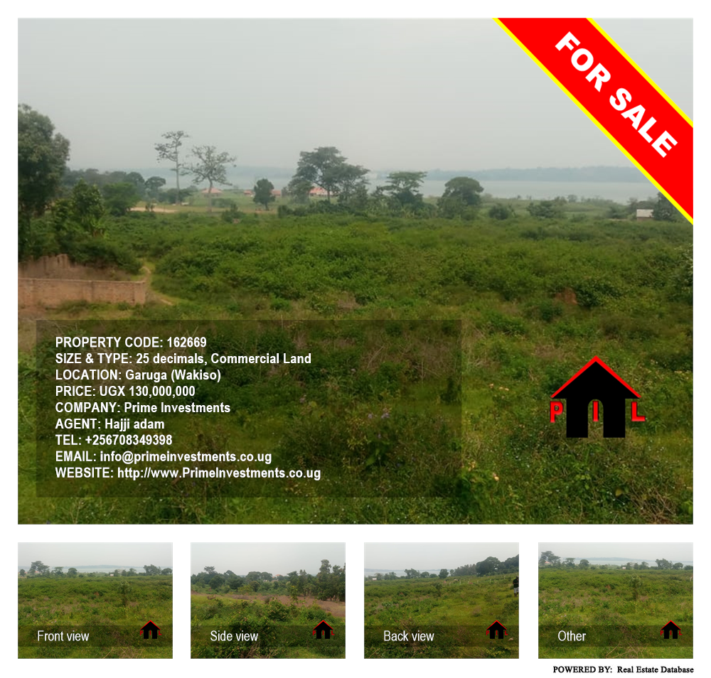 Commercial Land  for sale in Garuga Wakiso Uganda, code: 162669