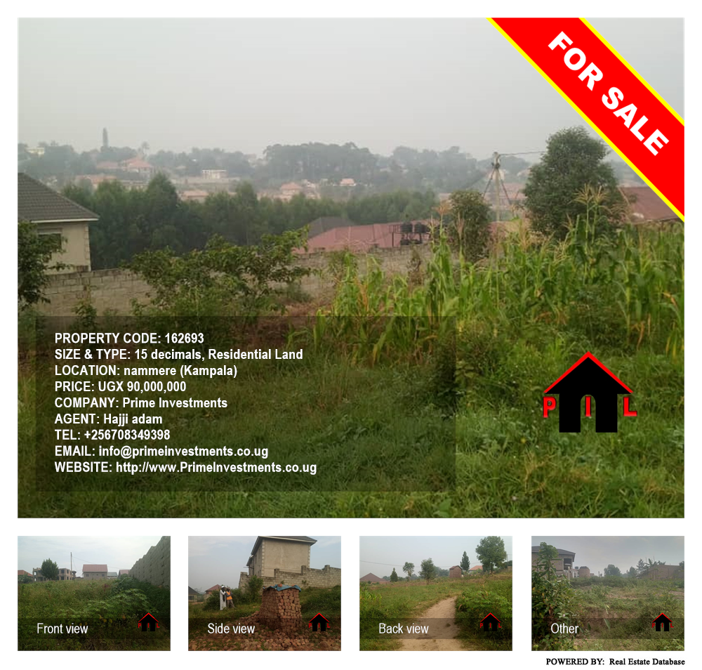 Residential Land  for sale in Nammere Kampala Uganda, code: 162693