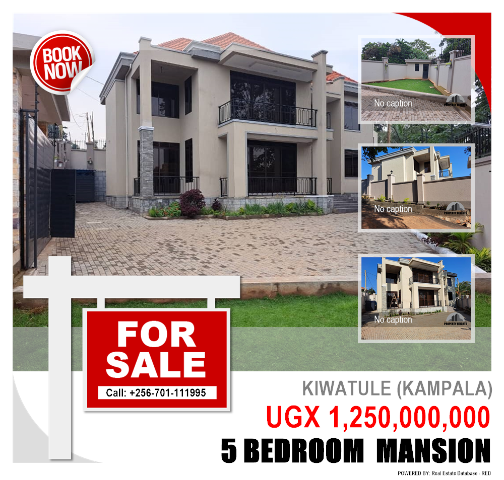 5 bedroom Mansion  for sale in Kiwaatule Kampala Uganda, code: 162720